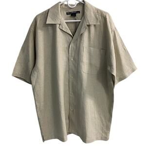 *NWT* Syllables System Men's Linen Shirt - Size LARGE